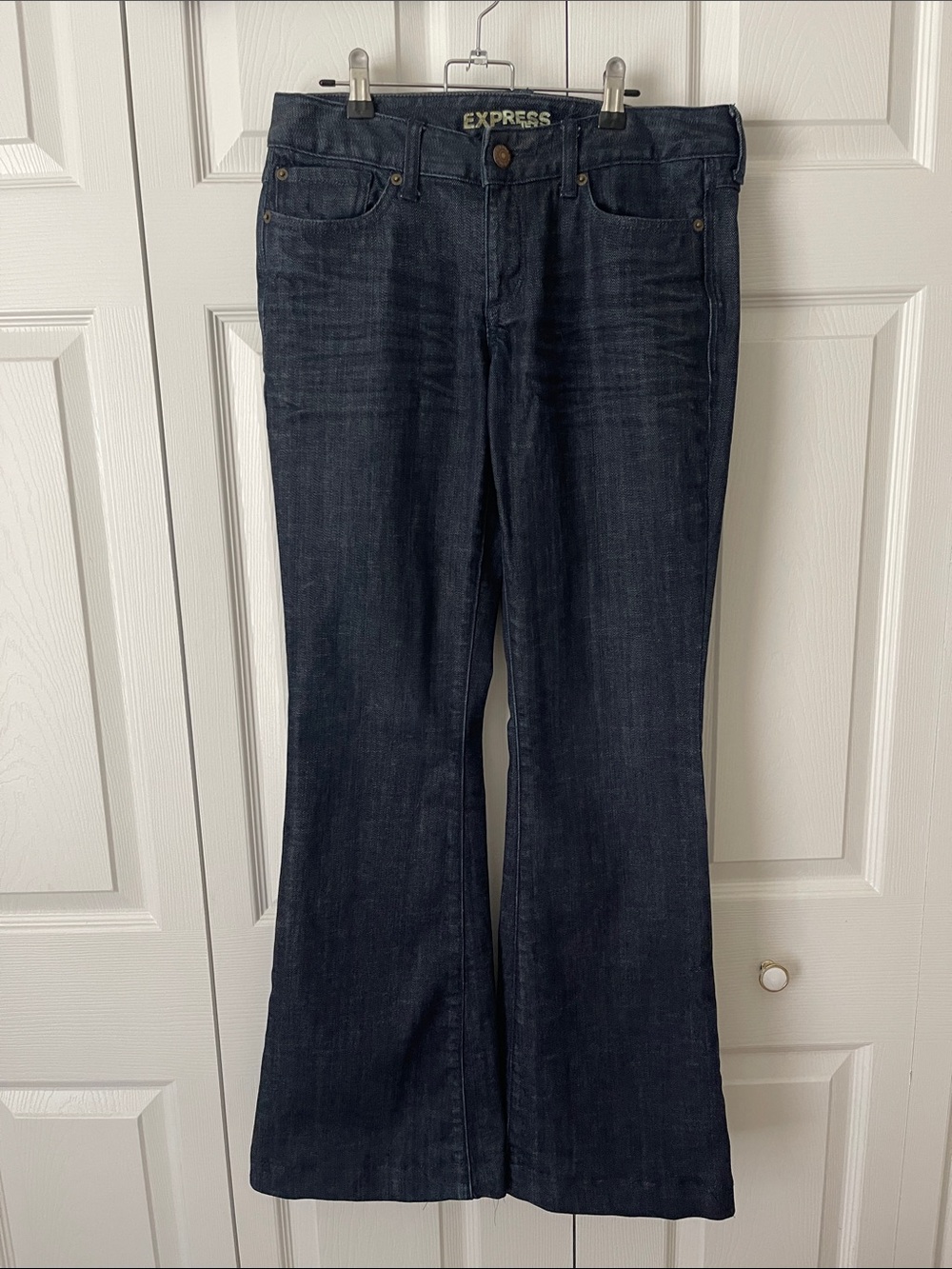 Express Vintage Y2K Dark Flare Jeans